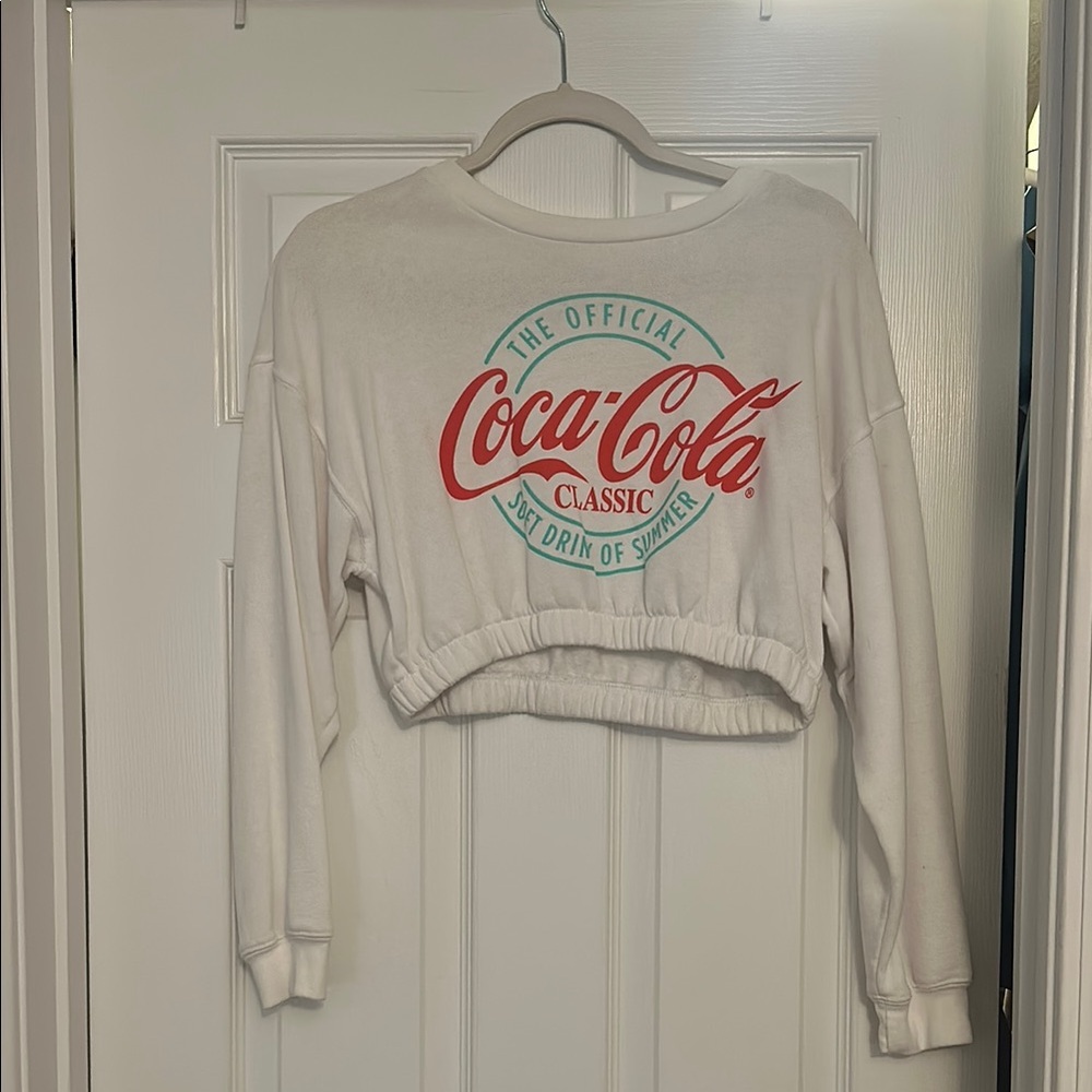 Coca Cola White Crew Neck Sweater